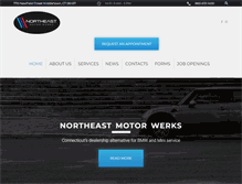 Tablet Screenshot of northeastmotorwerks.com